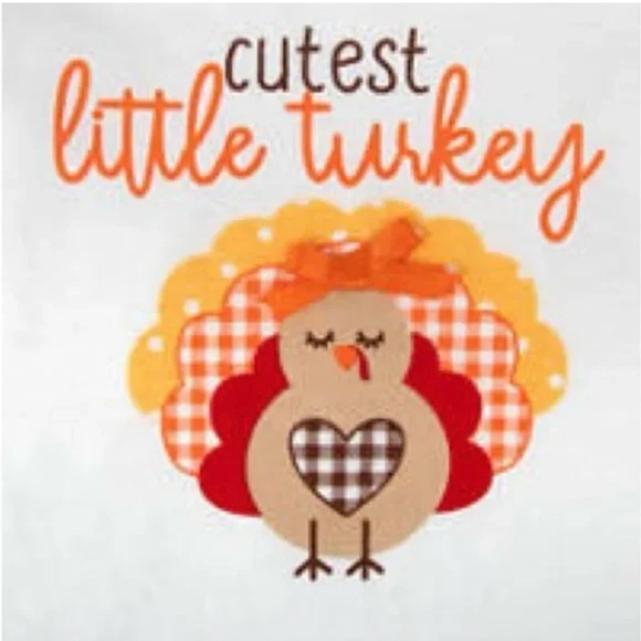 💟Toddler/Baby Girl 3-pc Fall/Thanksgiving Outfit By: Baby Essentials Size: 6M👶 - Picture 8 of 8